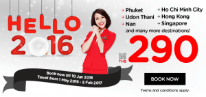 airasia airlines thailand promotions january 2016 - hello 2016